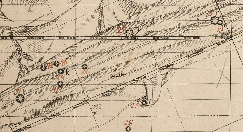 photograph of a page of Flamsteed's Atlas